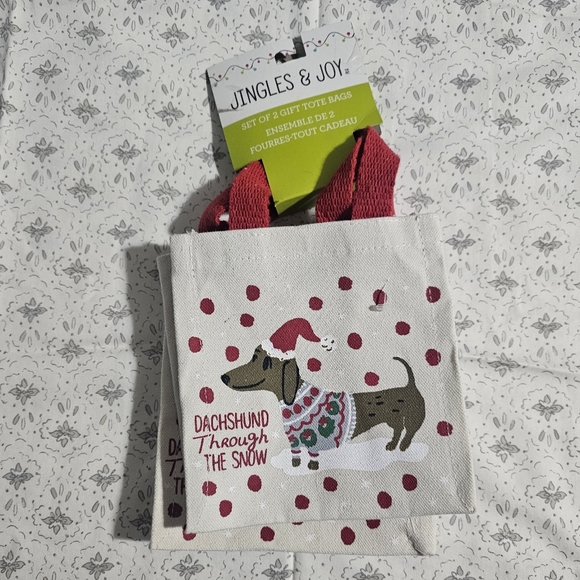 Jingles & Joy Bags Jingles Joy Dachshund Through The Snow Mini